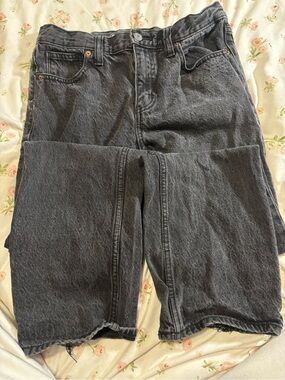 Old Navy Women's Black Wide-Leg Jeans